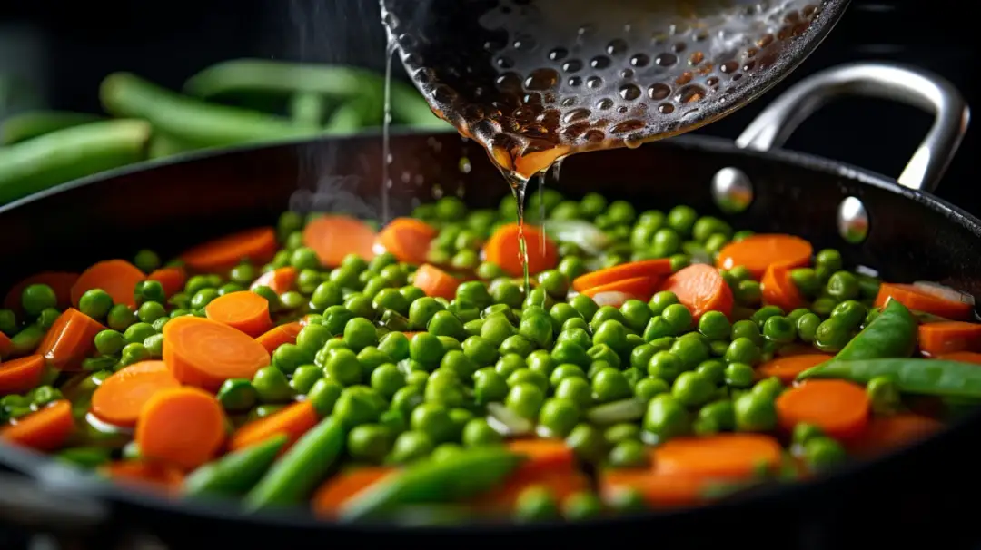 Marchewka z groszkiem na ciepło - przepis