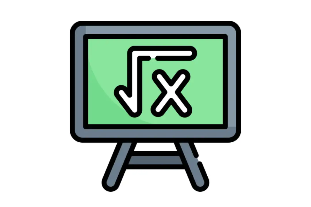 Tablica z symbolem pierwiastka i literą X. Dowiedz się, jak napisać pierwiastek na telefonie.