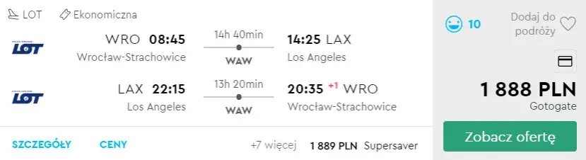 Ile kosztuje lot do Los Angeles? Sprawdź ceny i najlepsze oferty