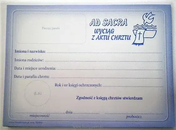 Akt chrztu do ślubu ile kosztuje? Sprawdź, co musisz wiedzieć