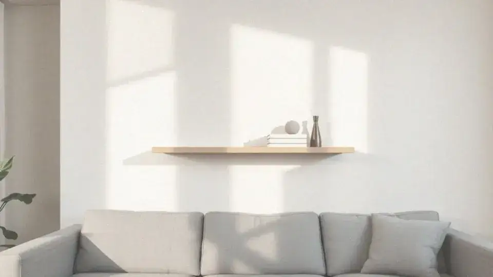 Na jakiej wysokości półka nad kanapą, by była estetyczna i funkcjonalna?