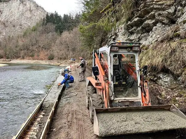 Trasa rowerowa Czerwony Klasztor remont – sprawdź, co jest zamknięte