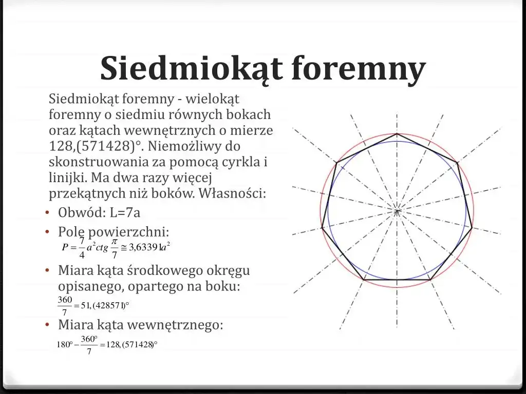Jak narysować siedmiokąt foremny - proste metody krok po kroku