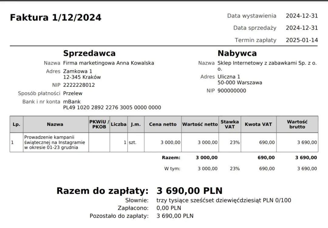 Jak wystawić fakturę za usługę z materiałem i uniknąć błędów