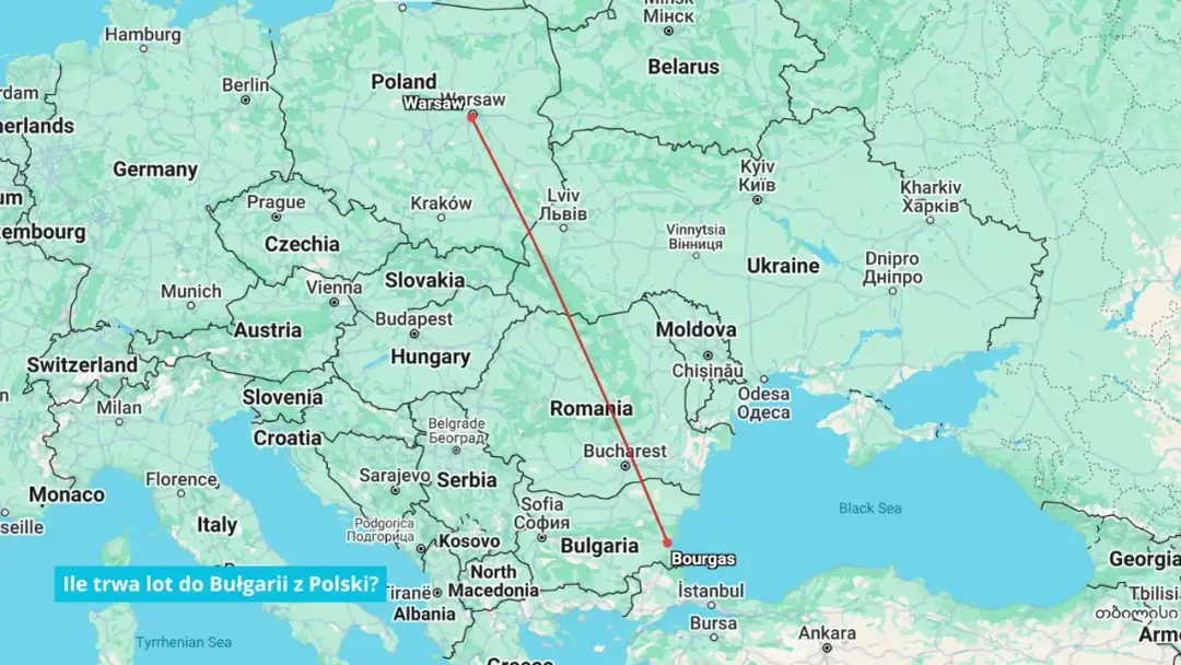 Ile tak naprawdę trwa lot z Katowic do Bułgarii? Sprawdzamy czasy przelotów do najpopularniejszych miast