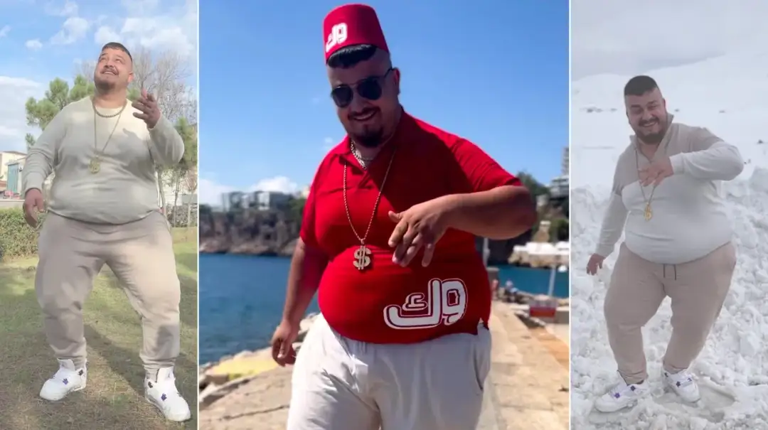 Yasin Cengiz żyje i ma się dobrze, pozując w różnych strojach i sceneriach, od śniegu po plażę.