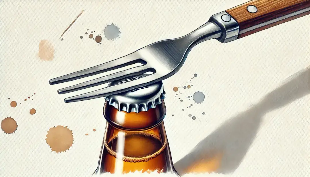 Jak otworzyć piwo widelcem - prosta metoda, która zaskoczy każdego