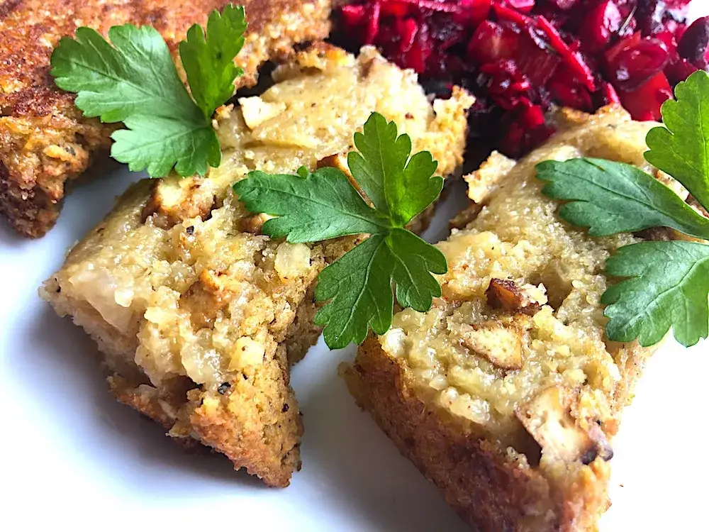 Wegetariański obiad: babka ziemniaczana bez mięsa - przepis