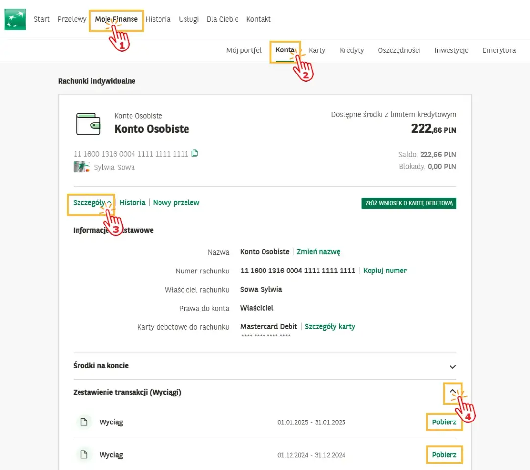  Wyciągi Santander - Sprawdź swoje historię transakcji online