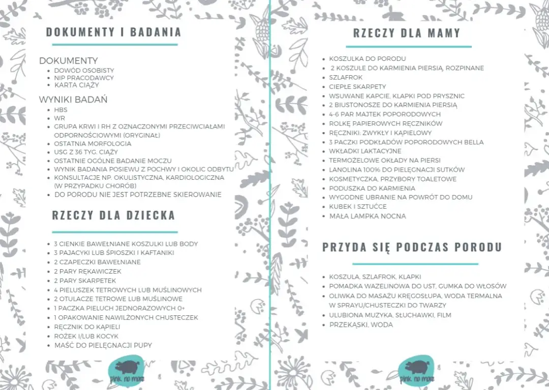 Przekąski po CC: Co zabrać do szpitala? Lista i porady