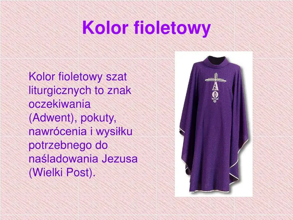 Kolor szat liturgicznych w adwencie - fioletowy, różowy i ich znaczenie