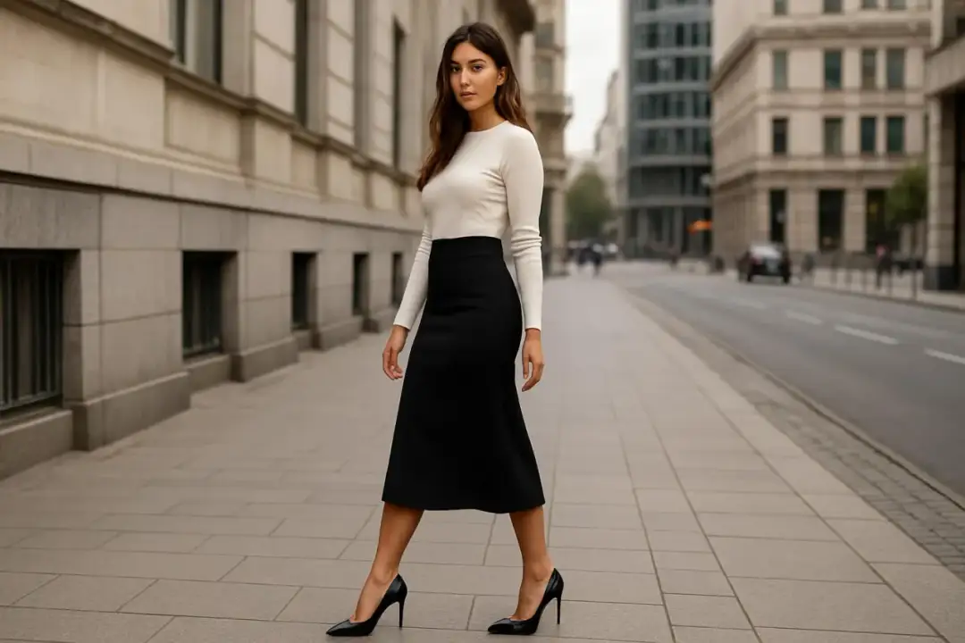 Jakie buty do spódnicy midi? Triki stylistki na idealne proporcje