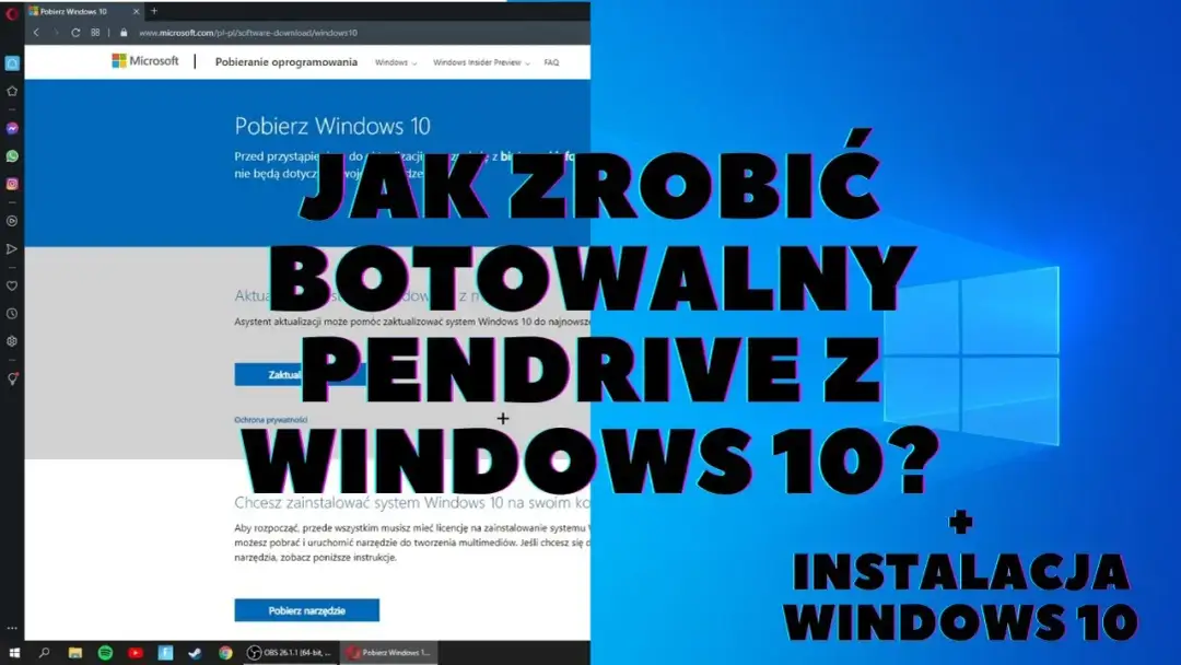 Jak pobrać Windows 10 na pendrive i uniknąć problemów z instalacją