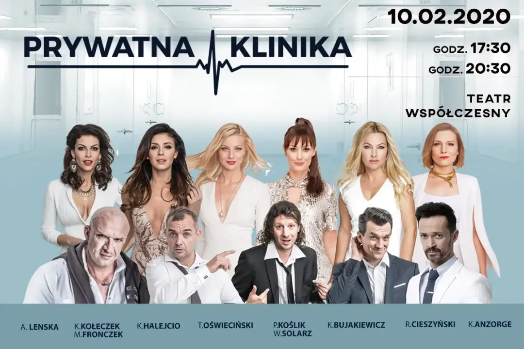 Obsada spektaklu Prywatna klinika – poznaj aktorów i ich role
