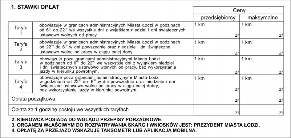 Ile kosztuje taxi w Łodzi? Sprawdź ceny i uniknij nieprzyjemnych niespodzianek
