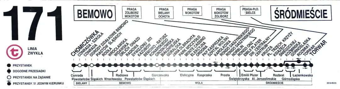 Rozkład jazdy 171 - Sprawdź godziny kursowania i najważniejsze przystanki