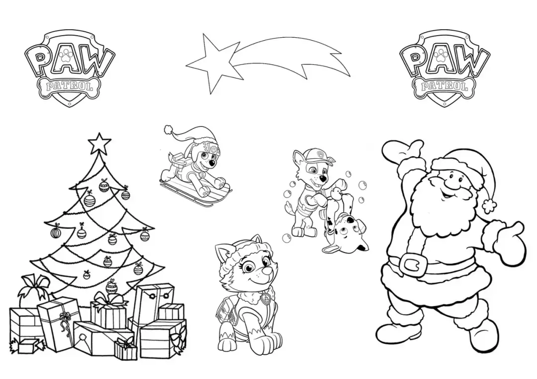 Kolorowanki do wydrukowania Psi Patrol – darmowe i kreatywne zabawy dla dzieci