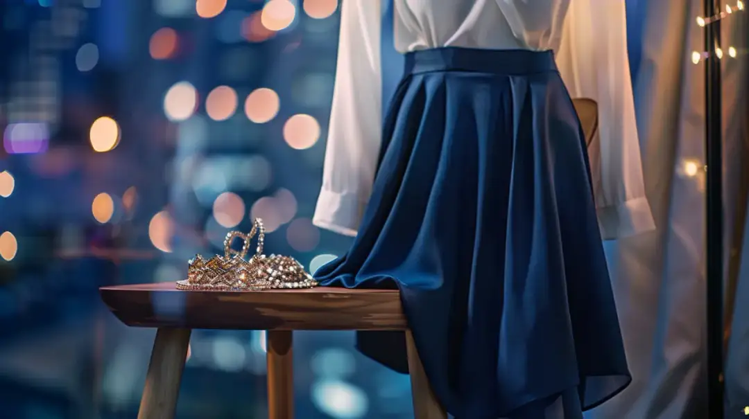 Granatowa spódniczka: to elegancja na co dzień czy też wieczór?