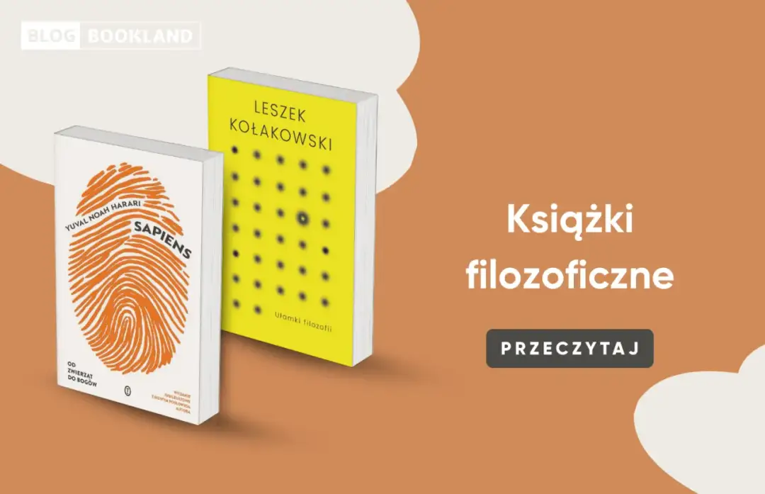 Dwie książki filozoficzne: "Sapiens" Yuvala Noaha Harariego i żółta książka z kropkami.