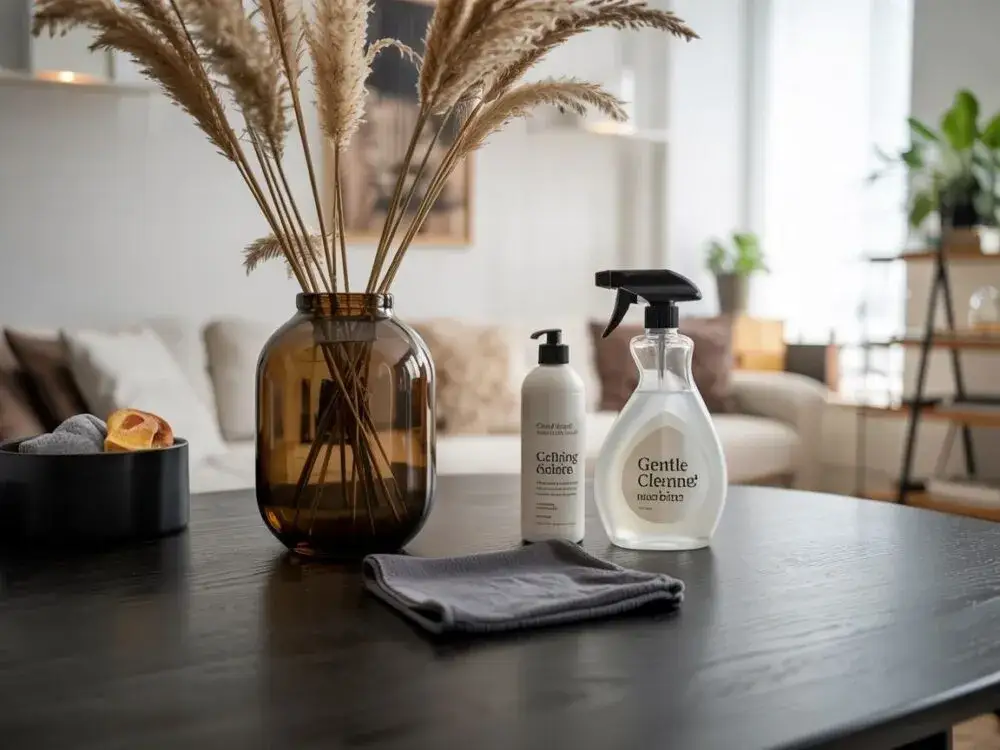 Skuteczne sposoby na czyszczenie czarnych matowych mebli bez smug