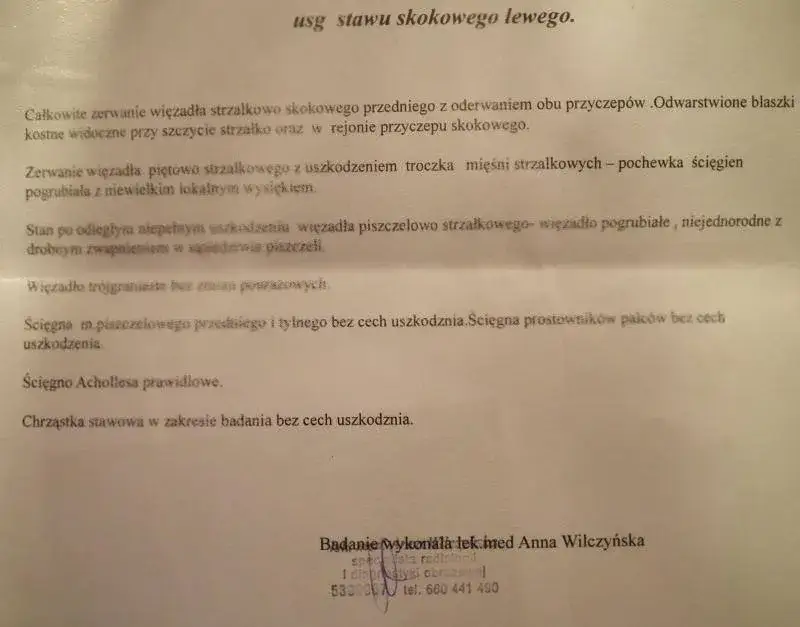 Jak opisać skręcenie stawu skokowego dla PZU? Maksymalizuj odszkodowanie!