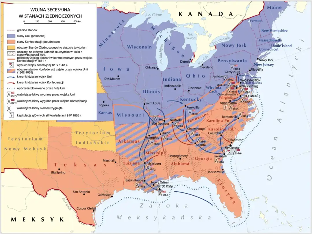 Co to jest wojna secesyjna? Kluczowe przyczyny i skutki konfliktu