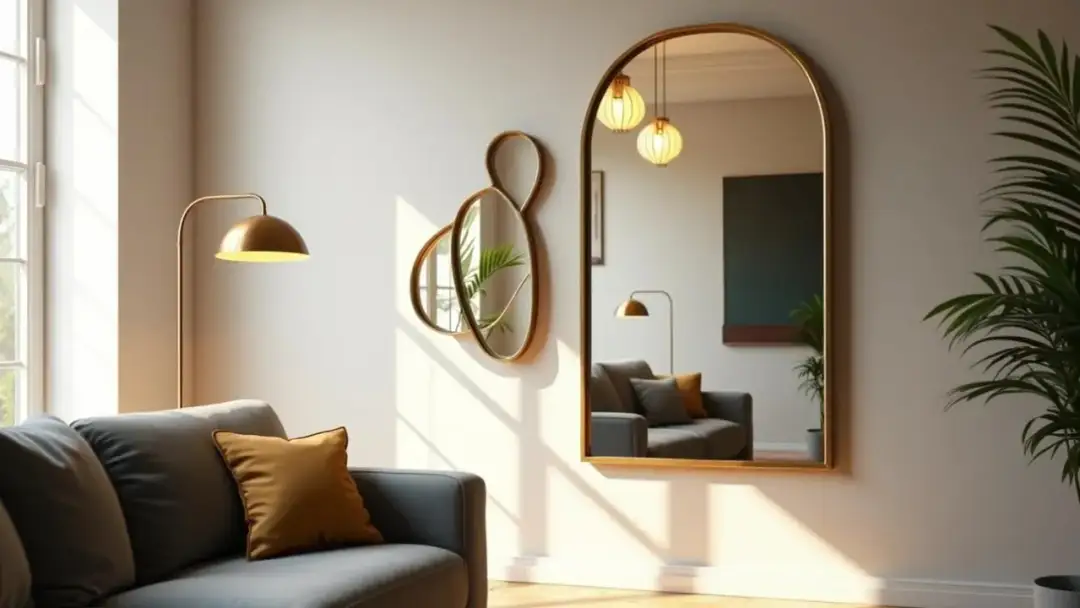 Idealna wysokość lustra w salonie. Prosty trik, który zmieni wnętrze