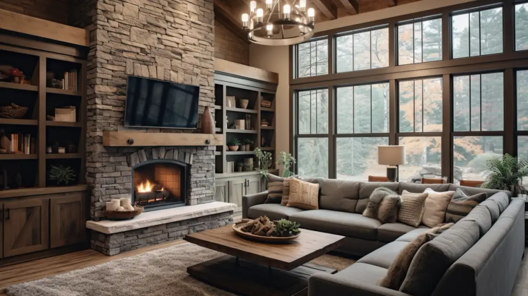 8 Przytulnych Projektów Domów z Kominkiem: Pomysły na Dom z Ogniskiem Dla Twojej Rodziny