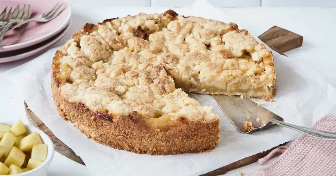 Einfacher veganer Apfel Streuselkuchen – Lecker und ohne tierische Produkte