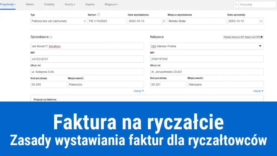 Czy ryczałtowiec może wystawić fakturę VAT? Sprawdź ważne zasady