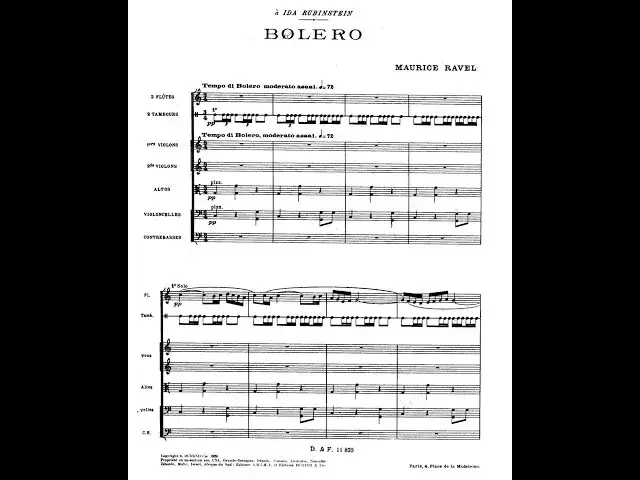 Pobierz Bolero Ravela: Darmowe nuty, zakup i analiza partytury