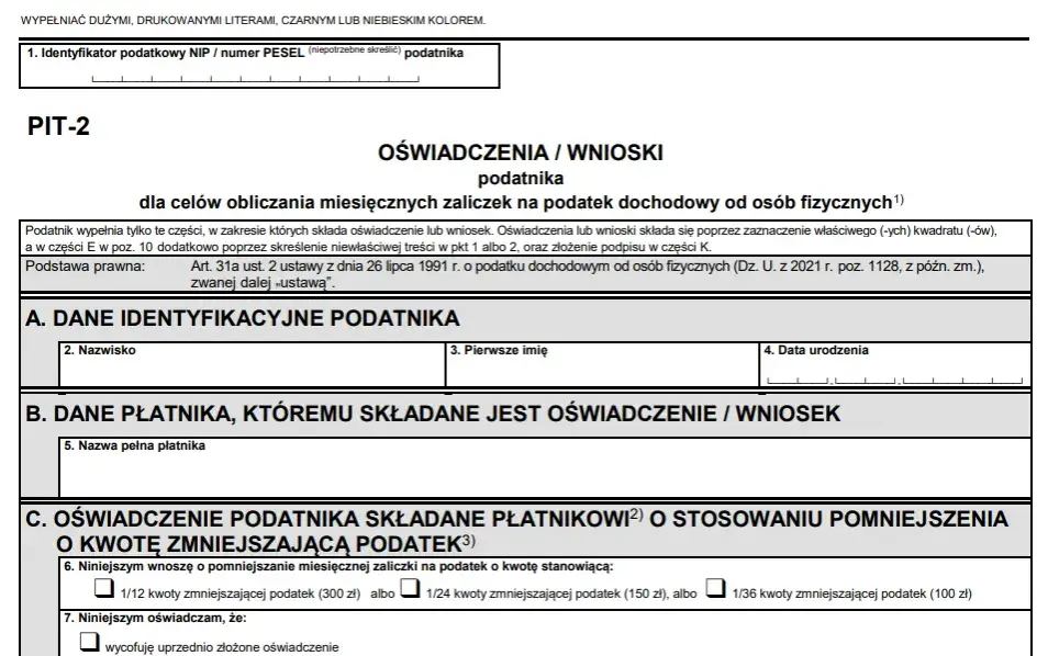 Co jeśli nie złożę PIT-2? Skutki braku deklaracji podatkowej
