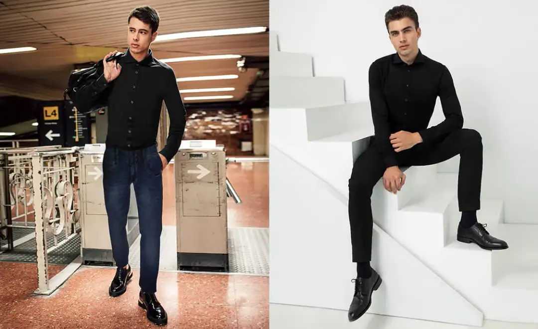 Koszula do czarnych spodni - jak modnię ją ubrać?