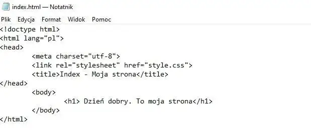 Szybkie tworzenie strony internetowej HTML - krok po kroku