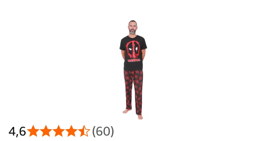 Piżama męska Deadpool: Kupuj z głową i śpij jak antybohater!