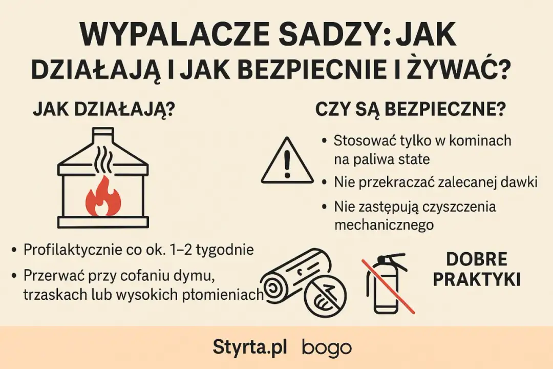 Jak bezpiecznie wypalić sadzę w kominie? Poradnik krok po kroku