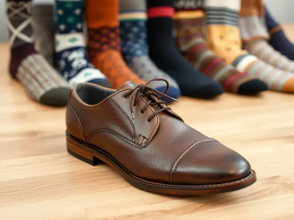 Jakie skarpetki do brązowych butów i szarego garnituru - unikaj modowych wpadek