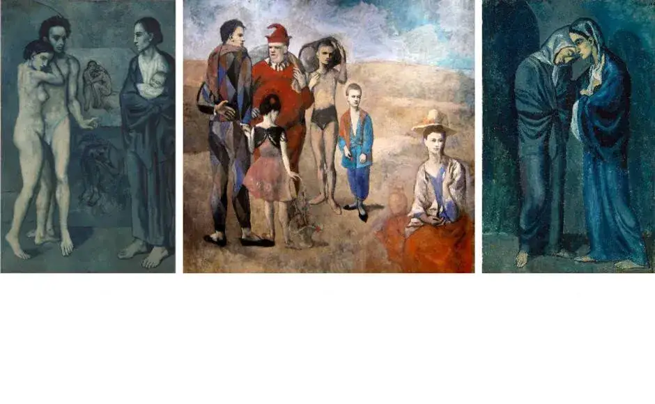 Picasso: okres różowy vs błękitny – porównanie, analiza i różnice