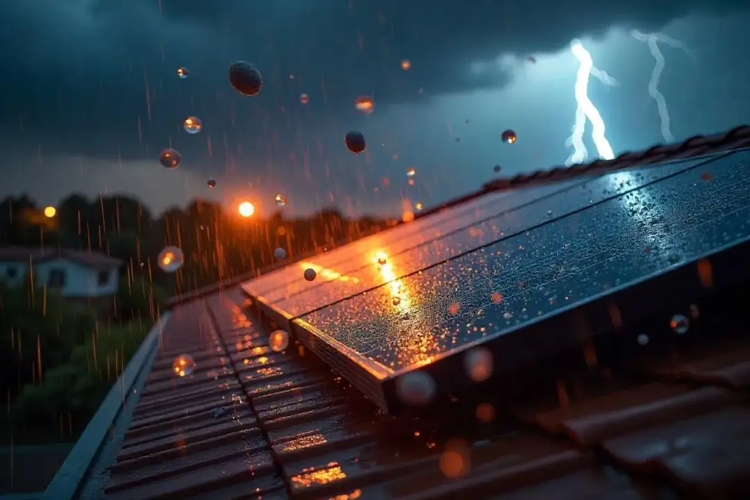Fotowoltaika a burze, gradobicia. Czy grad może uszkodzić panele fotowoltaiczne?