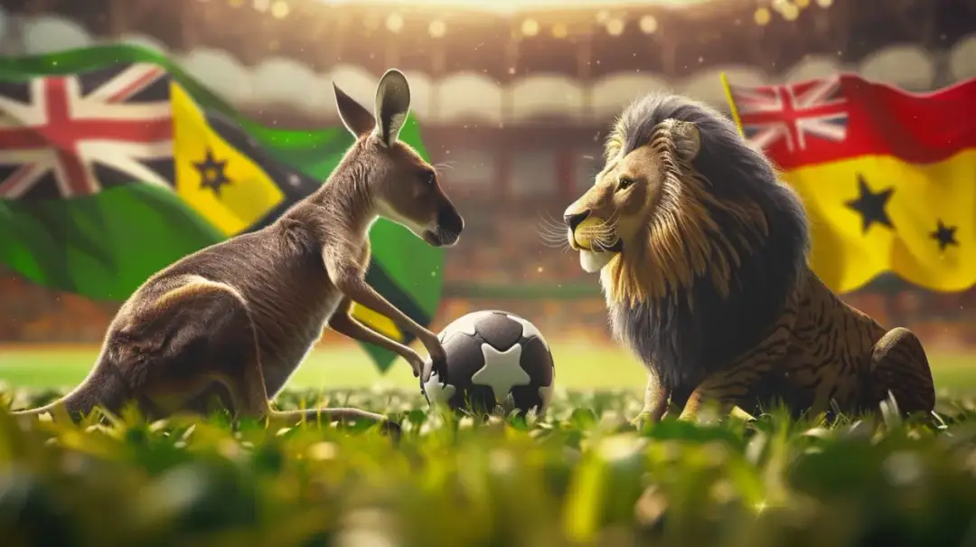 Kangury vs Lwy: Piłkarski pojedynek na antypodach