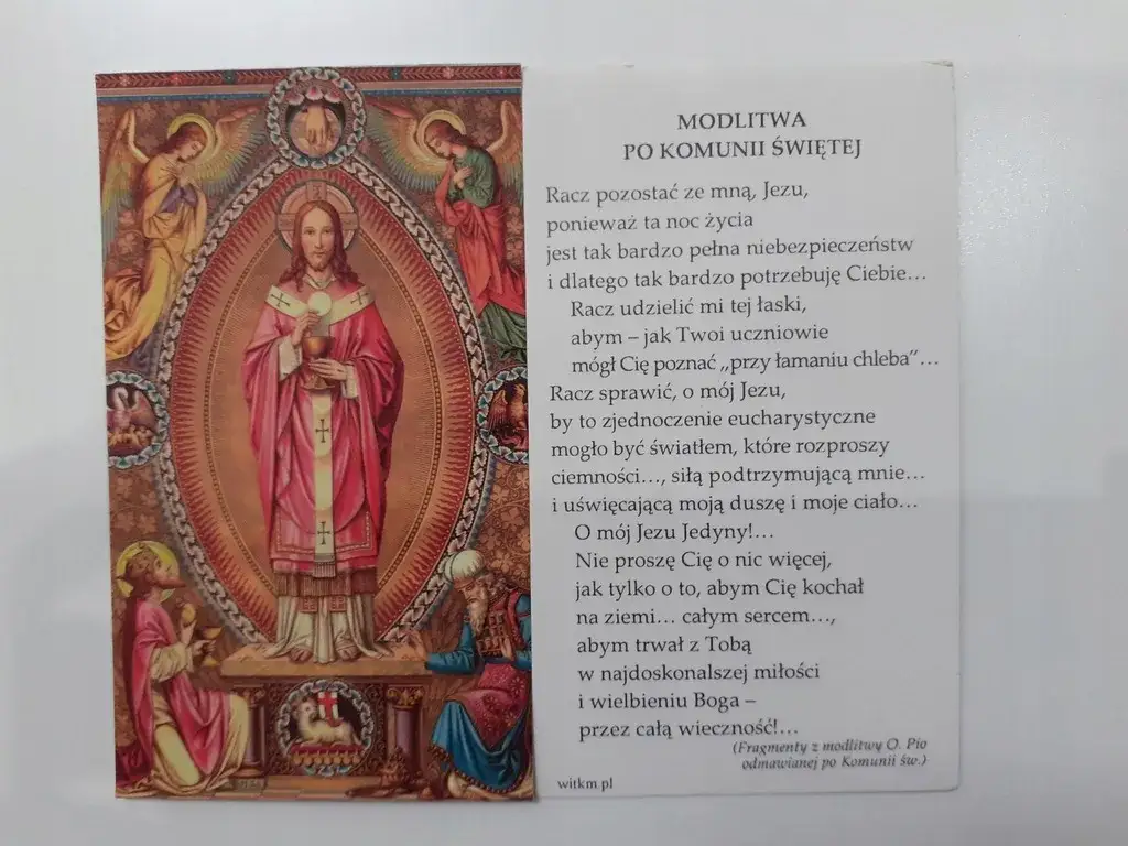 Jakie modlitwy po przyjęciu komunii świętej wzmocnią Twoją wiarę?