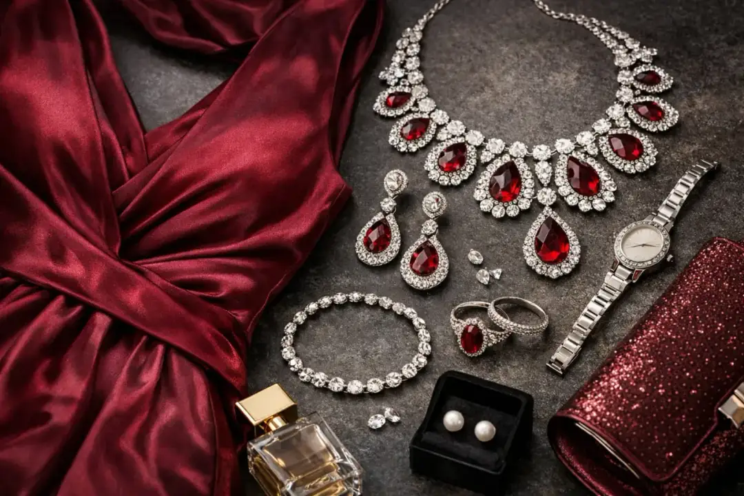 Jaka biżuteria do bordowej sukienki? Idealne dodatki krok po kroku