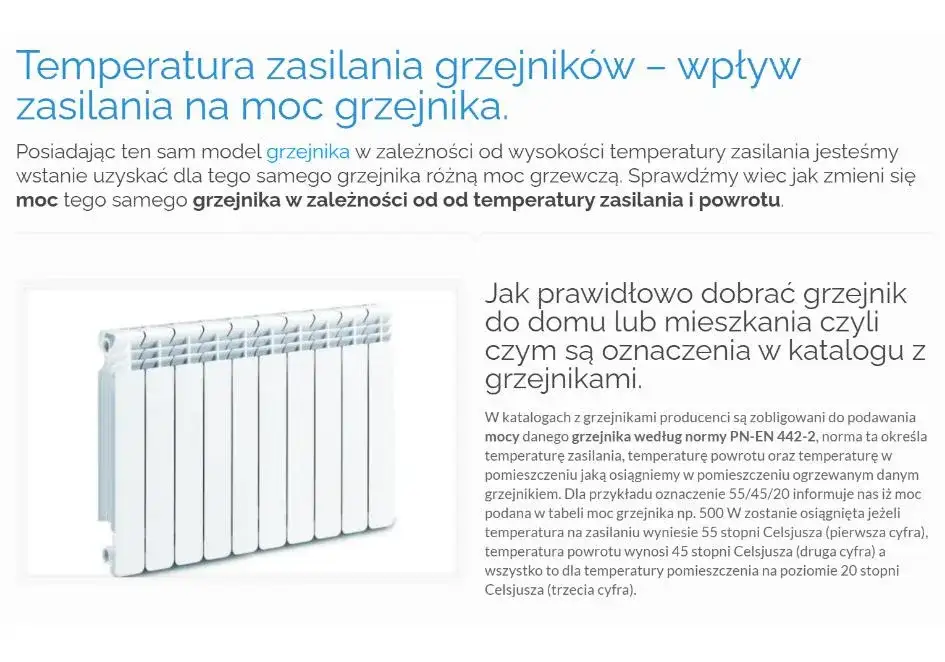 Temperatura wody w grzejnikach Ile powinna wynosić
