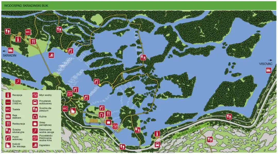 Jeziora Plitwickie - Mapa Tras i Wyjść Na 2023 Rok