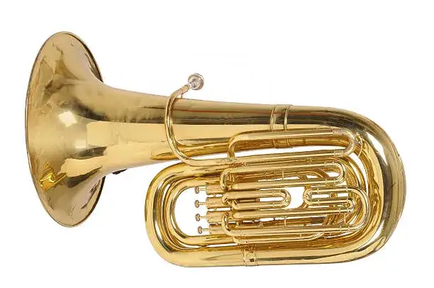 Tuba Instrument Dęty Muzyczny Dęta Klasyczny Niski Ton Blaszany Dęty Wysokiej Jakości