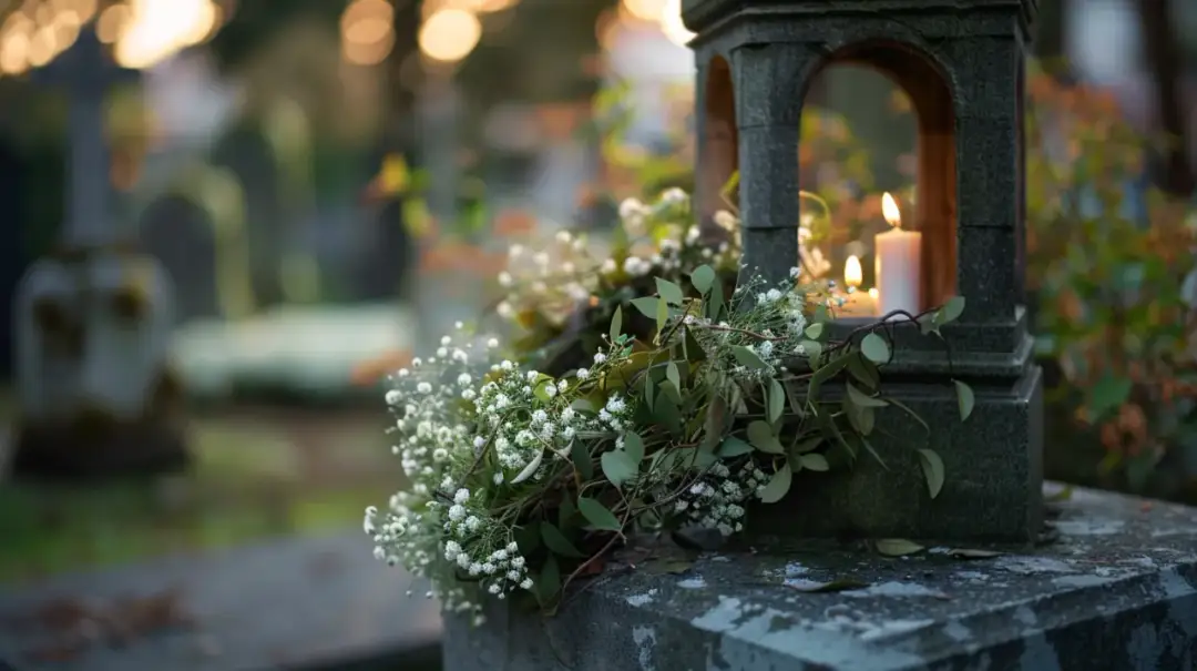 Mały stroik na cmentarz – Subtelne dekoracje grobowe: jak je wykonać?