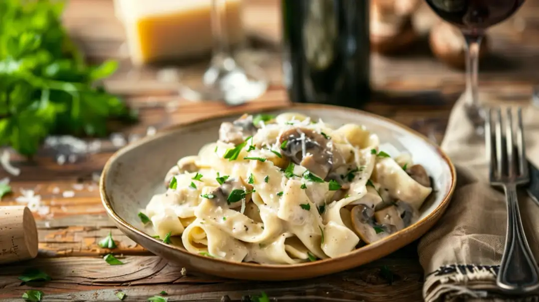 Papardelle z kurkami: Makaronowa uczta pełna aromatu