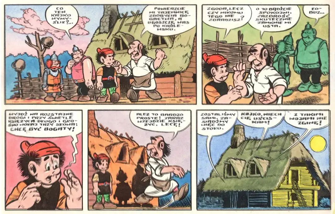 Kajko i Kokosz w komiksie - historia polskiego rysunku: przygody z kultowymi bohaterami