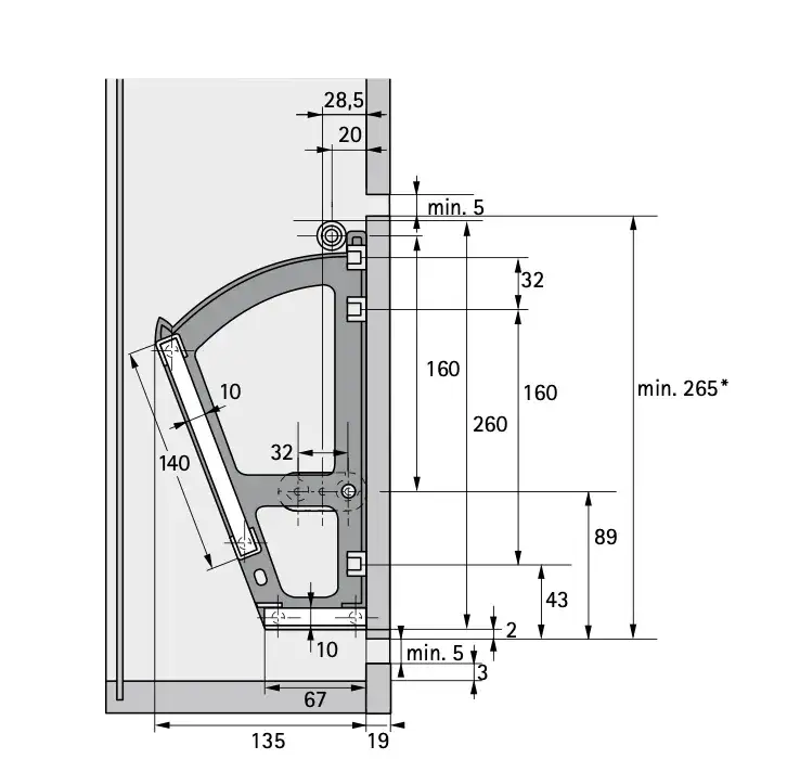 Trzyrzędowy mechanizm uchylny: Pojemna szafka na buty DIY