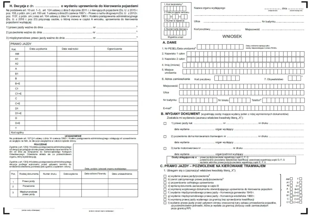 Gdzie jest numer blankietu prawa jazdy - znajdziesz go w 15 sekund